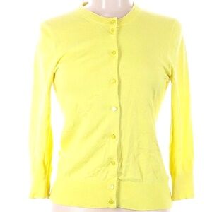 J. Crew Yellow Cardigan